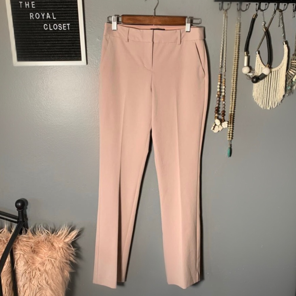 EXPRESS blush/nude columnist barely boot pants